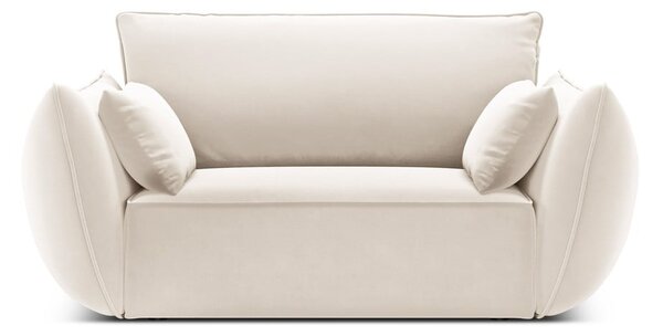 Béžové sametové křeslo Vanda – Mazzini Sofas