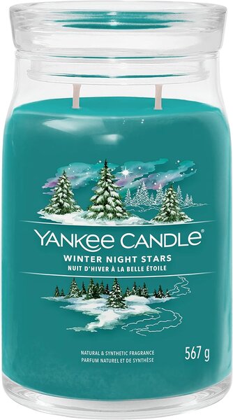 Yankee Candle vonná svíčka Signature ve skle velká Winter Night Stars 567g