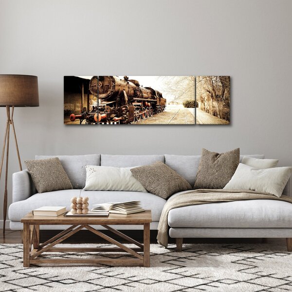 Obraz - Historická lokomotiva (170x50 cm)