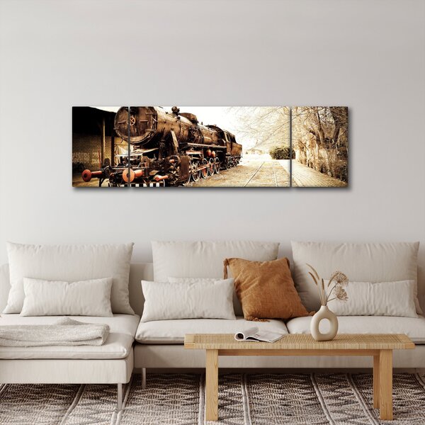 Obraz - Historická lokomotiva (170x50 cm)