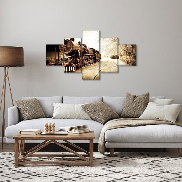 Obraz - Historická lokomotiva (125x70 cm)
