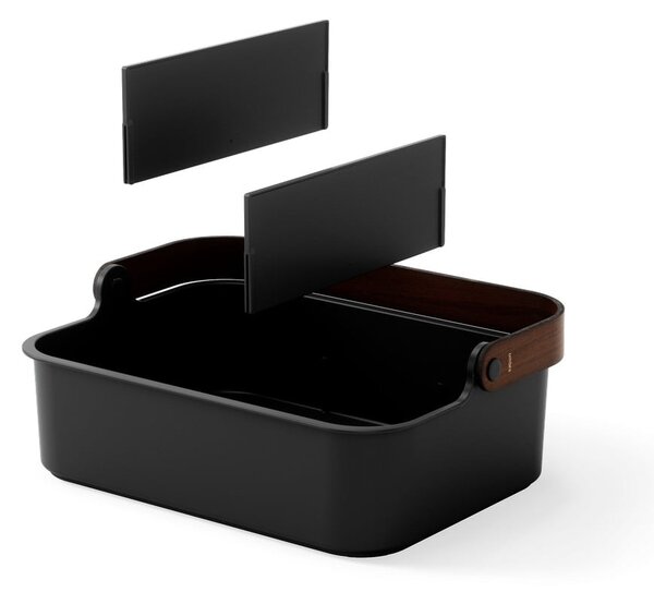 Černý koupelnový organizér z recyklovaného plastu Bellwood – Umbra