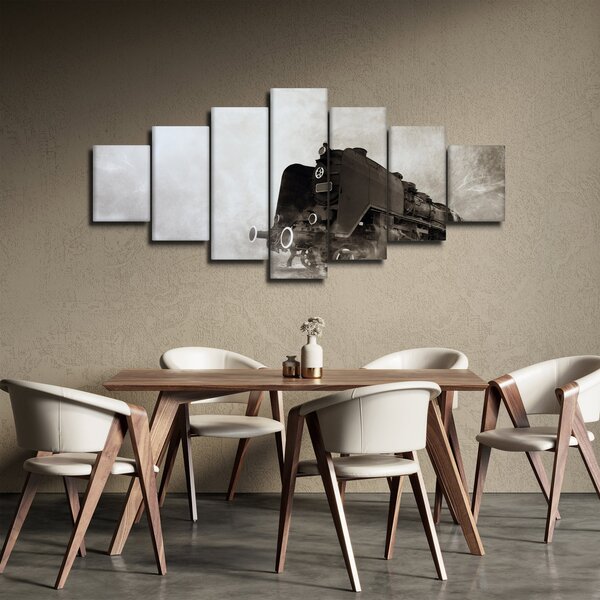 Obraz - Vlak v mlze (210x100 cm)