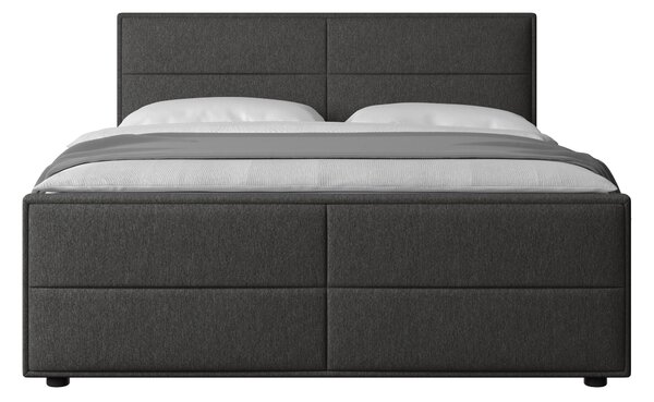 POSTEL BOXSPRING, 180/200 cm, antracitová MID.YOU - Postele s úložným prostorem, Online Only
