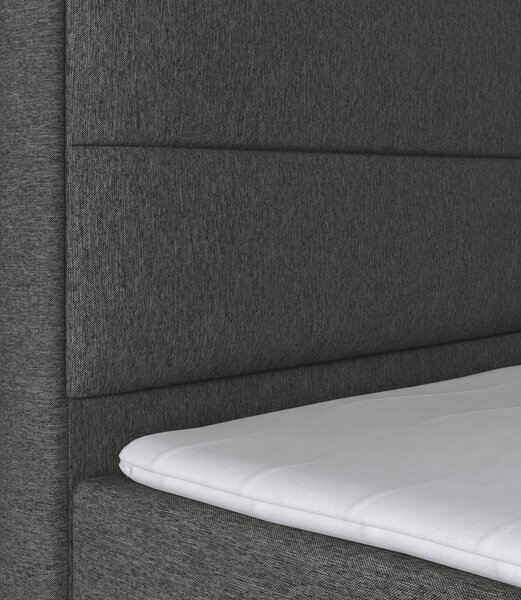 POSTEL BOXSPRING, 180/200 cm, antracitová MID.YOU - Postele s úložným prostorem, Online Only