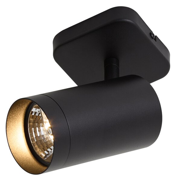 Moderní stropní svítidlo černé GU10 70mm - Jeana Luxe