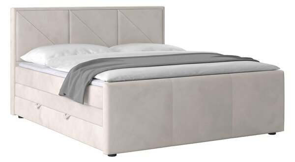 POSTEL BOXSPRING, 180/200 cm, krémová MID.YOU - Postele s úložným prostorem, Online Only