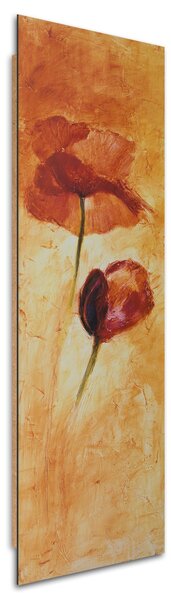 Obraz Dva květy máku Velikost: 30 x 90 cm, Provedení: Panelový obraz