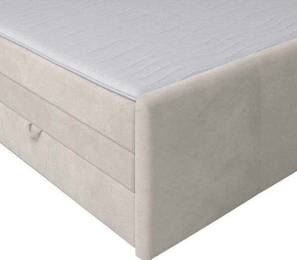 POSTEL BOXSPRING, 180/200 cm, krémová MID.YOU - Postele s úložným prostorem, Online Only