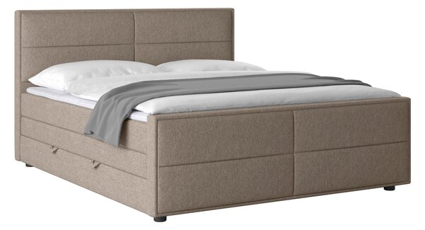 POSTEL BOXSPRING, 180/200 cm, béžová MID.YOU - Postele s úložným prostorem, Online Only