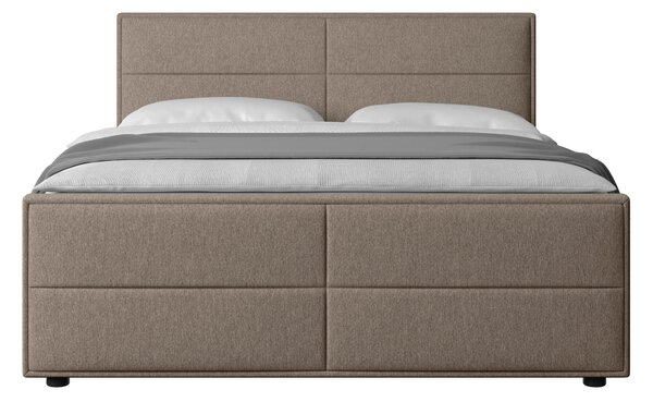 POSTEL BOXSPRING, 180/200 cm, béžová MID.YOU - Postele s úložným prostorem, Online Only