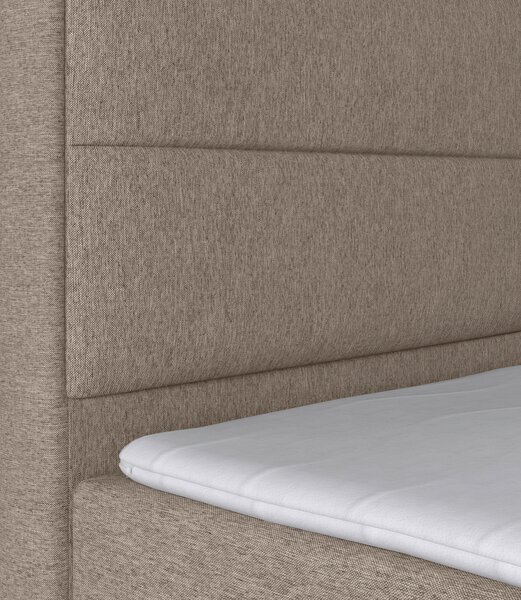 POSTEL BOXSPRING, 180/200 cm, béžová MID.YOU - Postele s úložným prostorem, Online Only