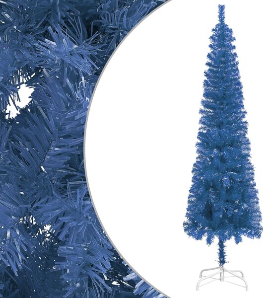 Úzký vánoční stromek modrý 150 cm