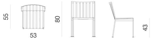 Prostoria designové židle zahradní Jugo Chair