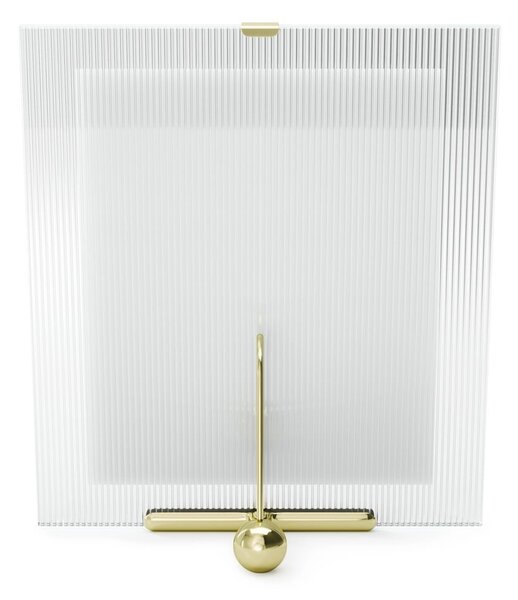 Skleněný stojací rámeček ve zlaté barvě 26x30,5 cm Flute – Umbra