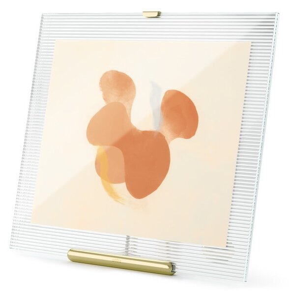 Skleněný stojací rámeček ve zlaté barvě 26x30,5 cm Flute – Umbra