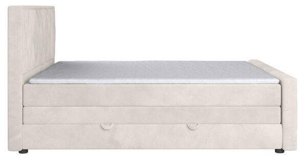 POSTEL BOXSPRING, 180/200 cm, bílá Livetastic - Postele s úložným prostorem, Online Only