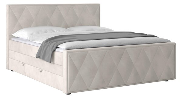 POSTEL BOXSPRING, 180/200 cm, bílá Livetastic - Postele s úložným prostorem, Online Only