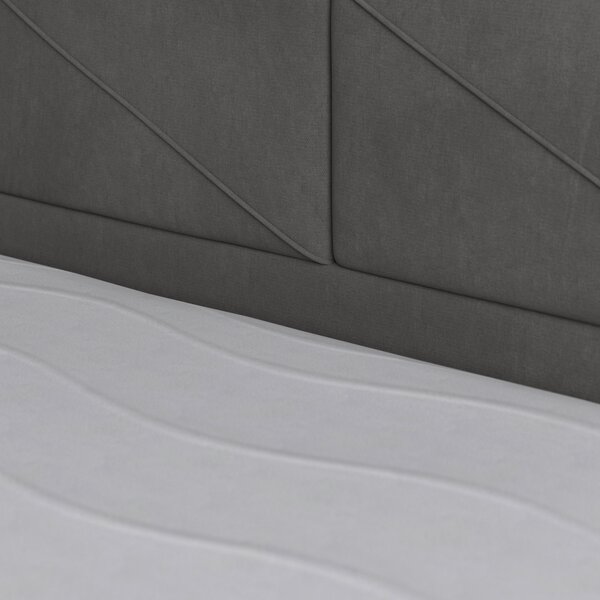 POSTEL BOXSPRING, 180/200 cm, antracitová MID.YOU - Postele s úložným prostorem, Online Only