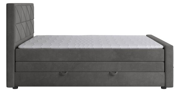POSTEL BOXSPRING, 180/200 cm, antracitová MID.YOU - Postele s úložným prostorem, Online Only