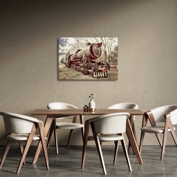 Historický obraz lokomotivy (70x50 cm)