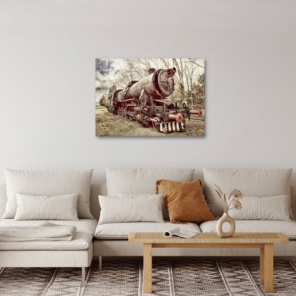 Historický obraz lokomotivy (70x50 cm)