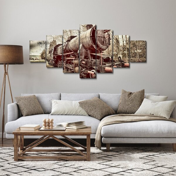 Historický obraz lokomotivy (210x100 cm)