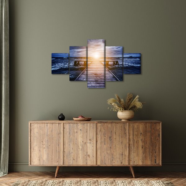 Obraz mola se sluncem (125x70 cm)