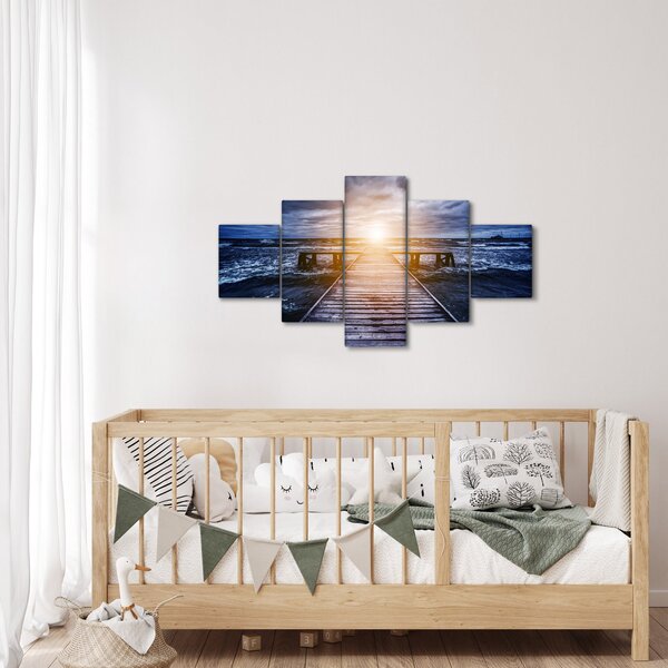 Obraz mola se sluncem (125x70 cm)