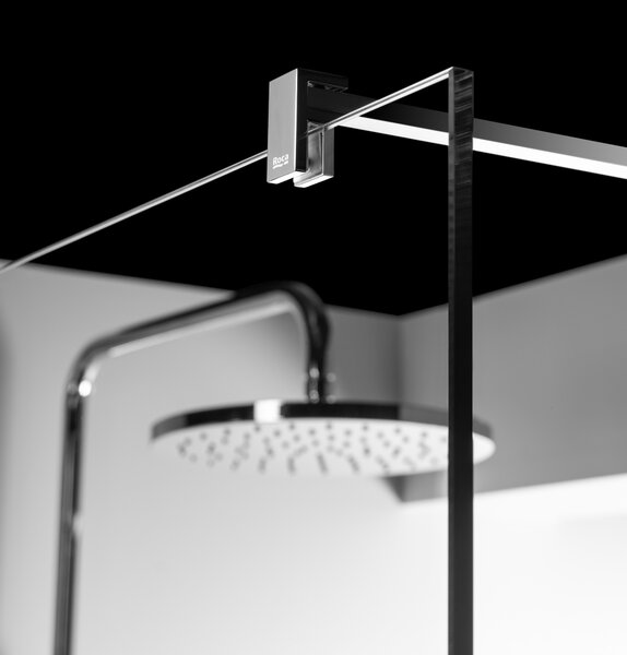Roca District sprchová zástěna walk-in 80 cm /průhledné sklo AMP718080M