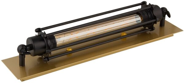 Abigali Retro nástěnné svítidlo 1x40 W černá-zlatá KR-E27-GOLD-BLACK