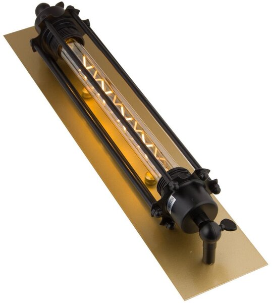 Abigali Retro nástěnné svítidlo 1x40 W černá-zlatá KR-E27-GOLD-BLACK