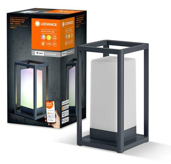LEDVANCE SMART+ Wifi Table Frame MAX Powerbank USB venkovní stolní lampa RGB + W 4058075763241
