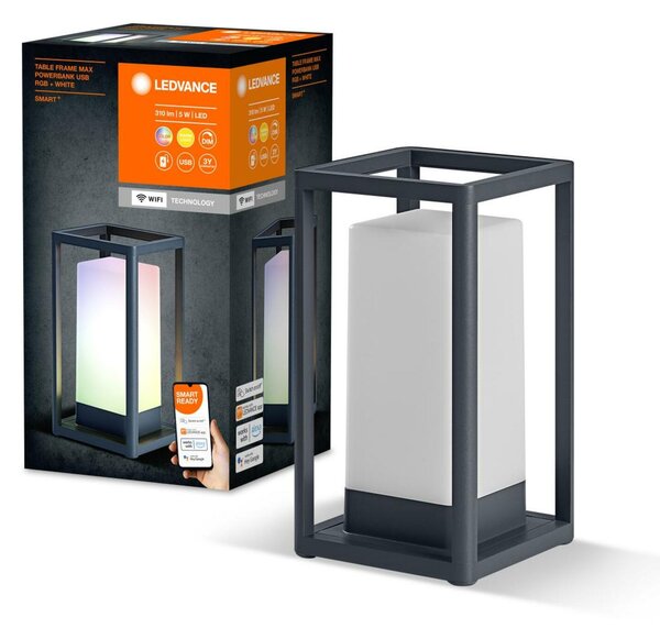 LEDVANCE SMART+ Wifi Table Frame MAX Powerbank USB venkovní stolní lampa RGB + W 4058075763241