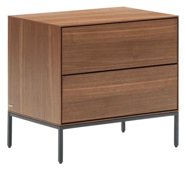 Noční stolek v dekoru ořechu v přírodní barvě Vedrana – Kave Home