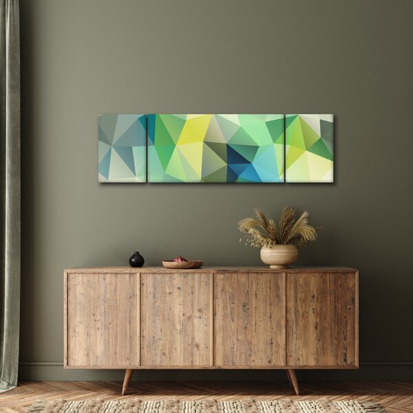 Obraz geometrické abstrakce (170x50 cm)