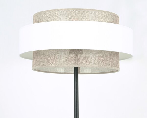 Kaja Cezar stojací lampa 1x40 W bílá-béžová K-5275