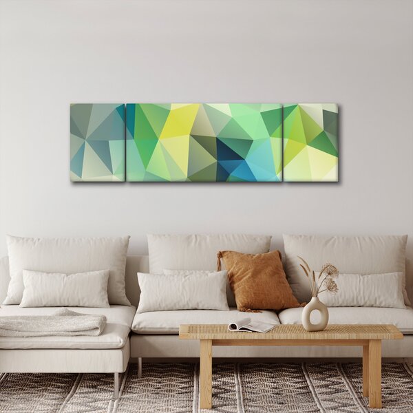 Obraz geometrické abstrakce (170x50 cm)