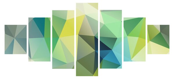 Obraz geometrické abstrakce (210x100 cm)