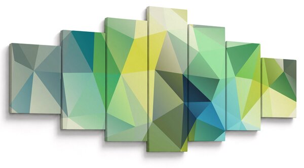 Obraz geometrické abstrakce (210x100 cm)
