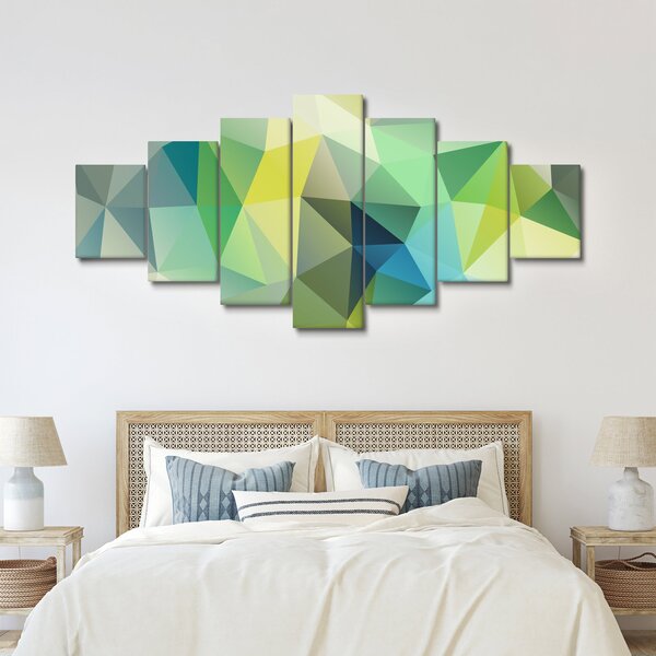 Obraz geometrické abstrakce (210x100 cm)
