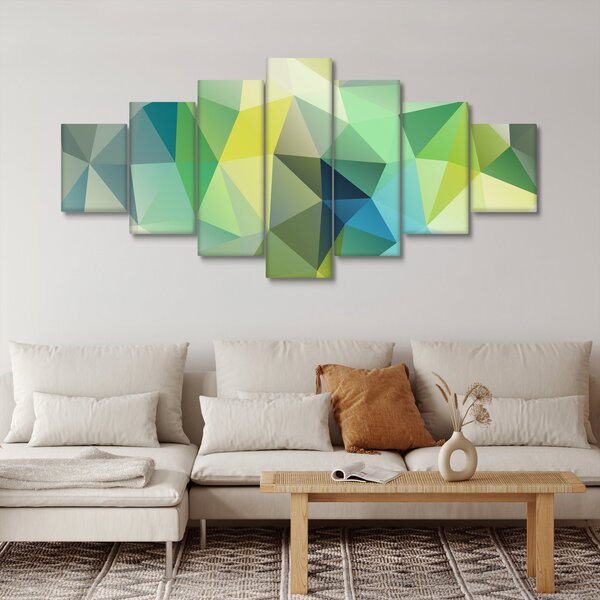Obraz geometrické abstrakce (210x100 cm)