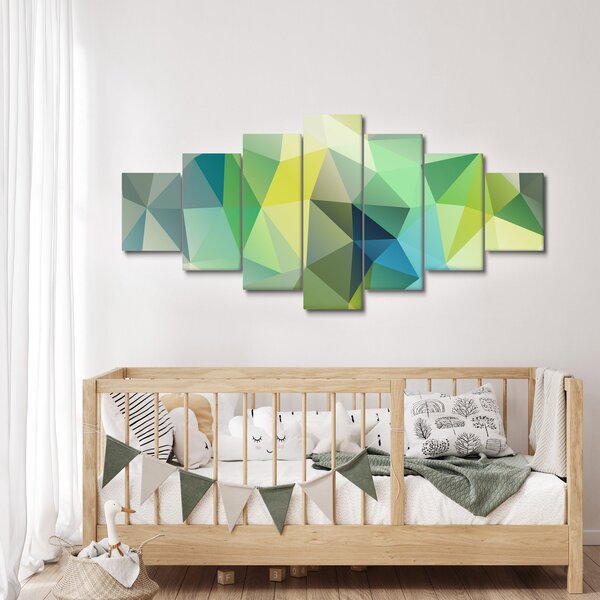 Obraz geometrické abstrakce (210x100 cm)