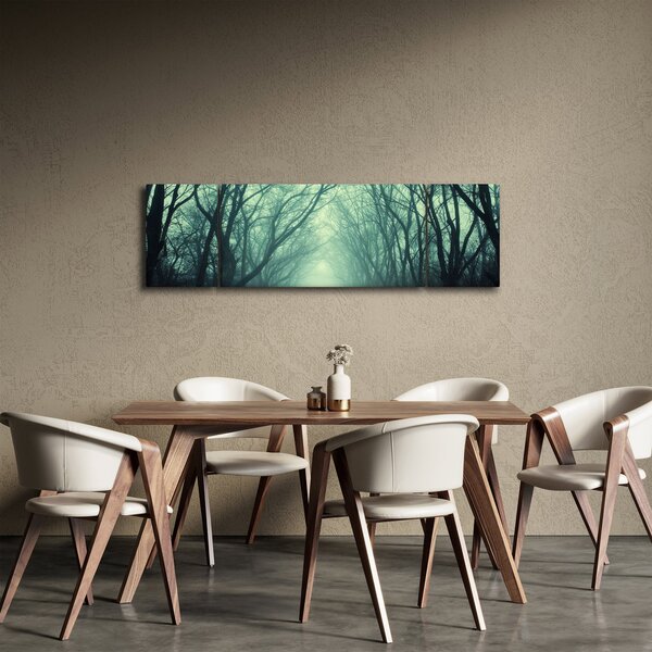 Obraz - Cesta s alejí stromů (170x50 cm)