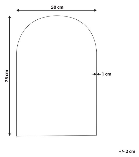 Zrcadlo ANNECY 50 cm 75 cm Stříbrná
