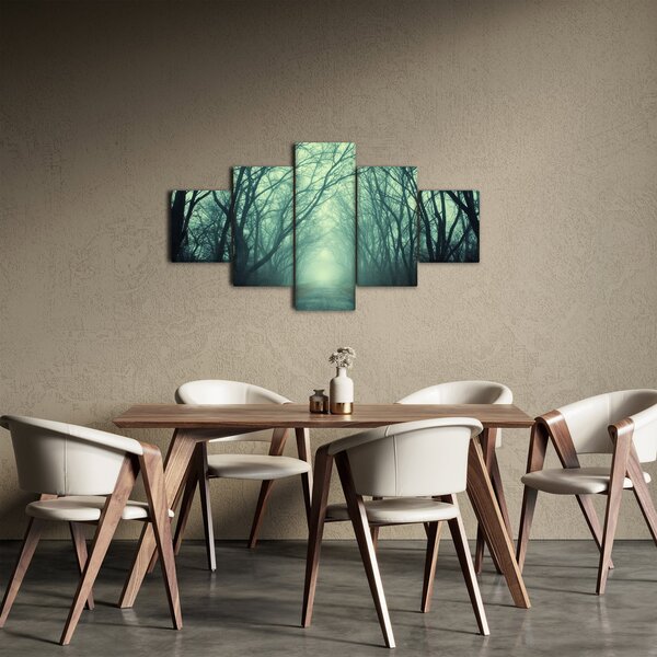 Obraz - Cesta s alejí stromů (125x70 cm)
