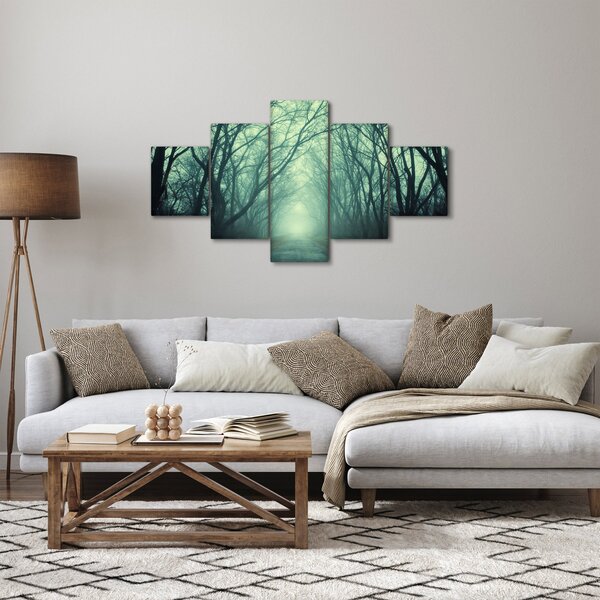 Obraz - Cesta s alejí stromů (125x70 cm)