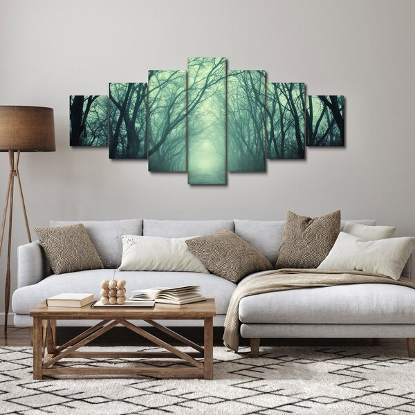 Obraz - Cesta s alejí stromů (210x100 cm)
