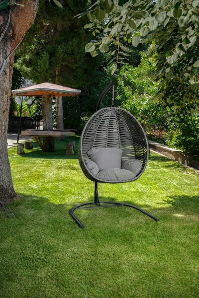 Zahradní houpací židle Finnikin (šedá). 1082961