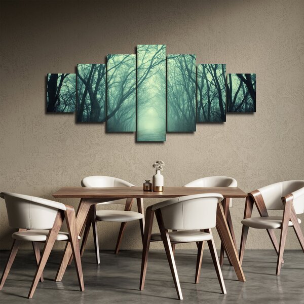 Obraz - Cesta s alejí stromů (210x100 cm)